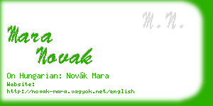 mara novak business card